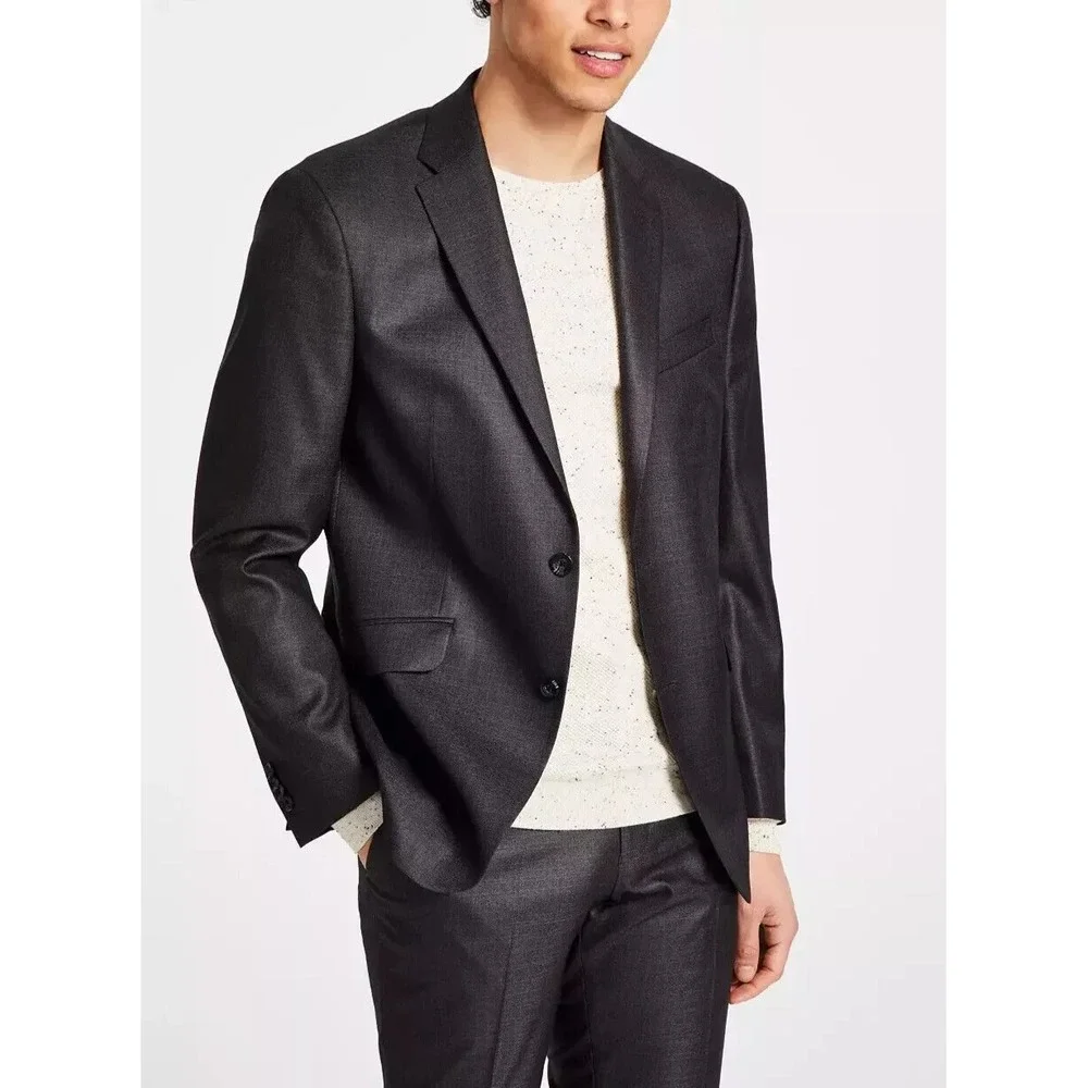 Kenneth Cole Reaction Men's 2-pc Suit  Blazer Slim Fit Pants 40R 34Wx32L E091312